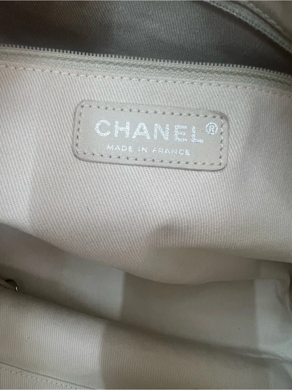 CHANEL Pink & Beige Woven Tote with Chain-Strap